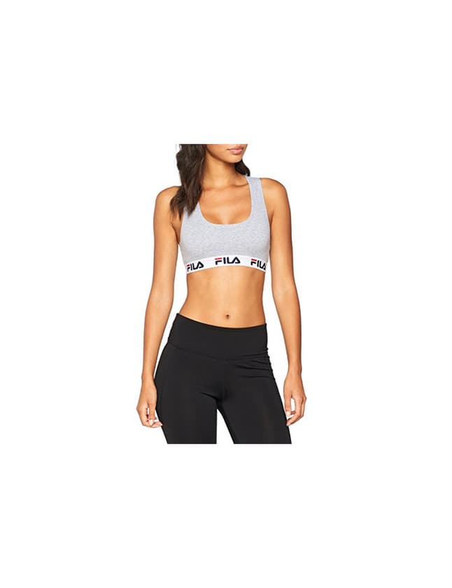 Fashion Fila 1-Pack Urban Bra Fu6042 Grey Sujetador Deportivo, Gris 400, Small