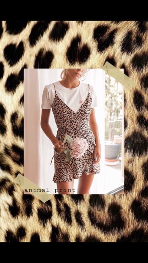 Moda Vestido leopardo 