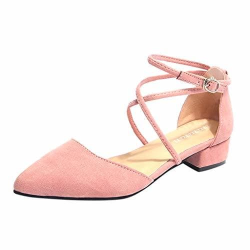 Producto Sandalias para Mujer Verano 2019 Tacon Bajo Ancho PAOLIAN Zapatos de Punta