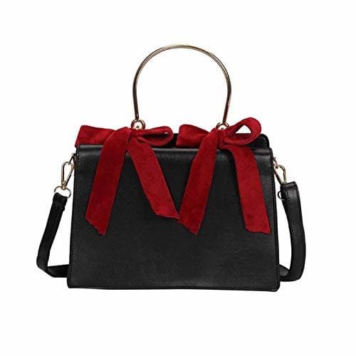 Producto Fonxoy-Shoulder Bags Mujeres Niñas Bolso de cuero Bowknot Bolso de hombro Bolso