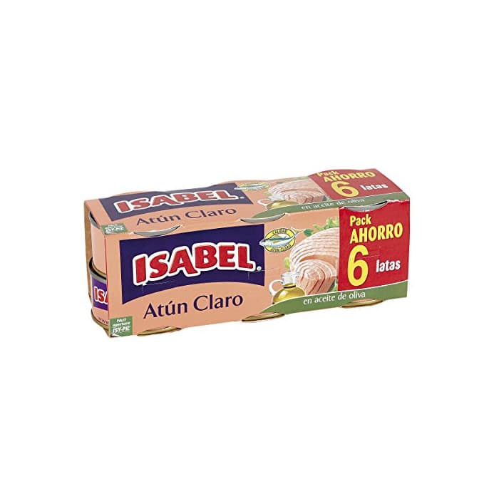 Product ISABEL atun claro en aceite de oliva pack de 6 latas x