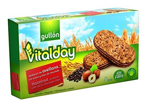 Producto Gullón Vitalday Sandwich Avellana Galleta Desayuno y Merienda - Paquete de 5