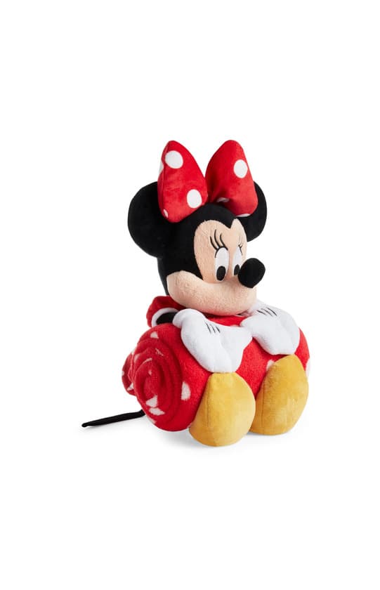 Product Peluche de Minnie Mouse con manta roja