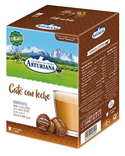 Producto Central Lechera Asturiana Cápsulas de Café con Leche - 4 Paquetes de