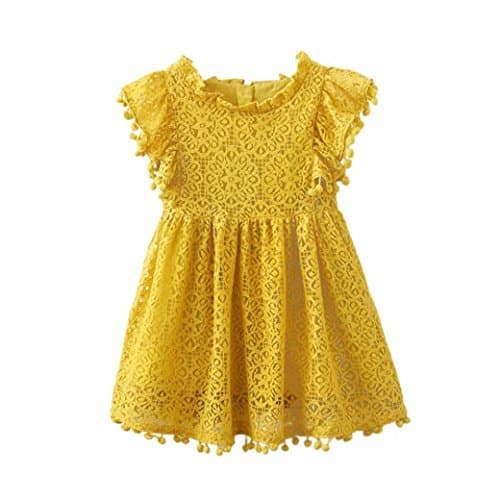 Producto K-youth Elegante Bordado Ropa Bebe Niña Princesa Vestido De Encaje Estampado Floral