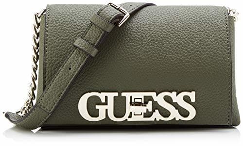 Place Guess Uptown Chic Mini Xbody Flap, bolso bandolera para Mujer, Verde