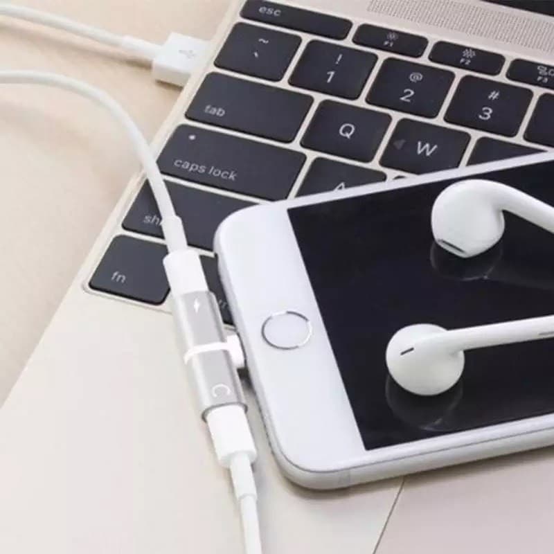 Producto Adaptador para cargador y auriculares IPhone 