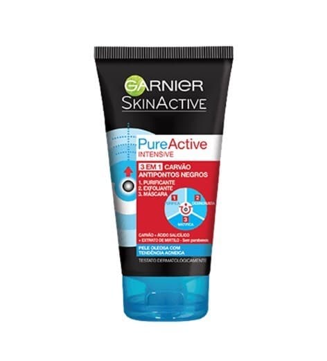 Moda Pure Active Intensive Máscara 3 em 1 Carvão | Garnier