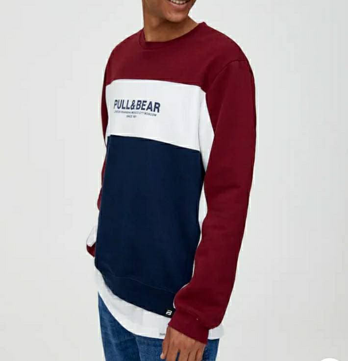 Product Sweatshirt com color block e logótipo da Pull&Bear