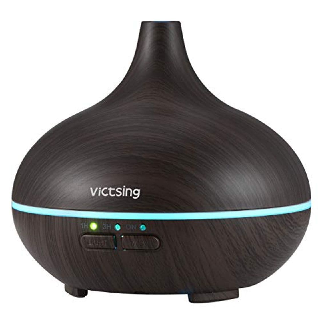 Home VicTsing 150ml Humidificador Aromaterapia Ultrasónico, Difusor de Aceites Esenciales, 7-Color LED, 3-Ajuste de Tiempo Fijo, Auto-Apaga, Relajarse y Seguro , Purificar el aire y mejorara el aire seco y sofocante, Perfecto a dormitorio, hogar, bebé, salón