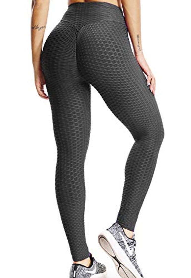 Product FITTOO Mallas Pantalones Deportivos Leggings Mujer Yoga de Alta Cintura Elásticos Yoga Running Fitness Negro M