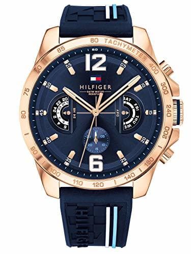 Product Tommy Hilfiger Reloj Multiesfera para Hombre de Cuarzo con Correa en Silicona