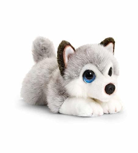 Product Keel Toys- Juguete de Peluche con diseño de Perro Husky, Color Gris,