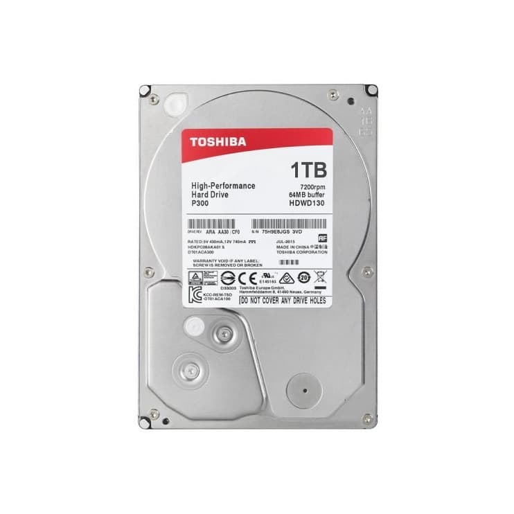 Product Toshiba P300 3.5" 1TB 7200RPM SATA 3