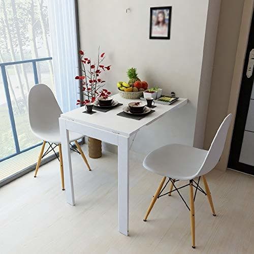 Place ZXL Folding Wall Mounted Drop-Leaf Table Dining Table Laptop Desk Fold Photo