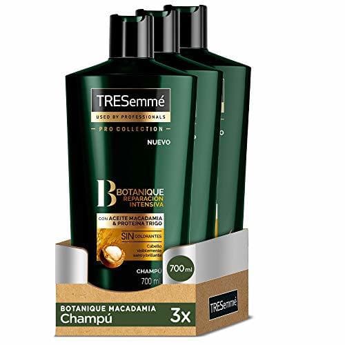 Beauty TRESemmé Champú Botanique Macadamia - Paquete de 3 x 700 ml -