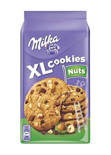 Product Milka XL Cookies Nuts, schokokekse, 184 g, 5 unidades