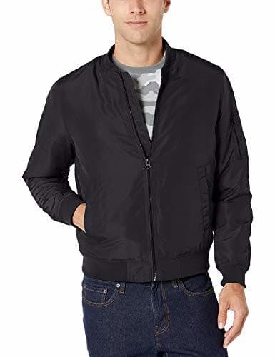 Moda Amazon Essentials Midweight Bomber Jacket outerwear-jackets, Negro, US S