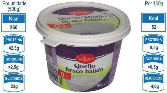 Product Queijo fresco batido 0%