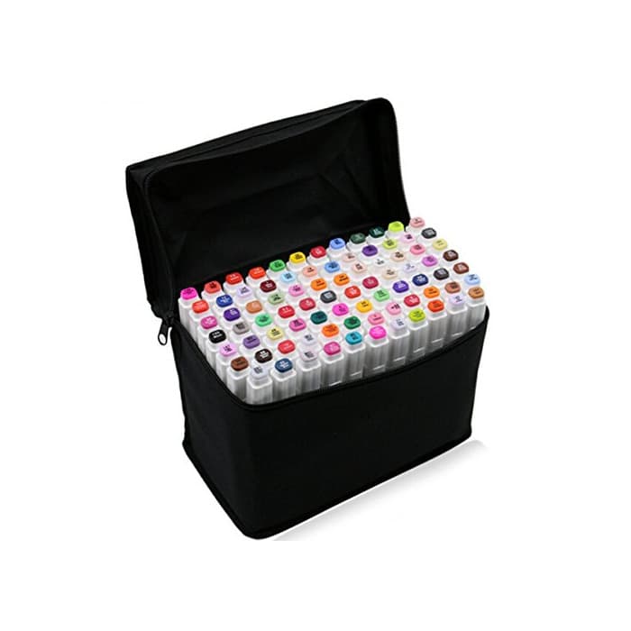 Home OLEEP 80 Colores Art Markers Rotulador permanente de graffiti con doble punta