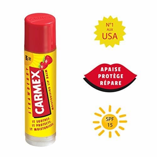 Beauty Carmex fresa Bálsamo Hidratante Labios SPF 15 4