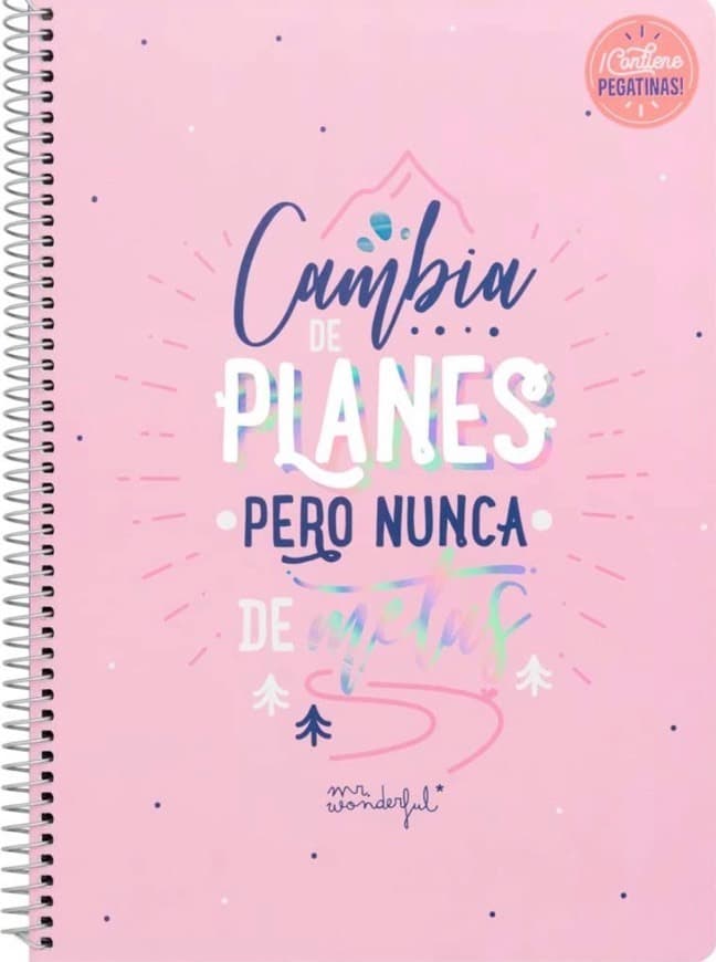 Product Libreta-Cambia de Planes Pero Nunca de metas