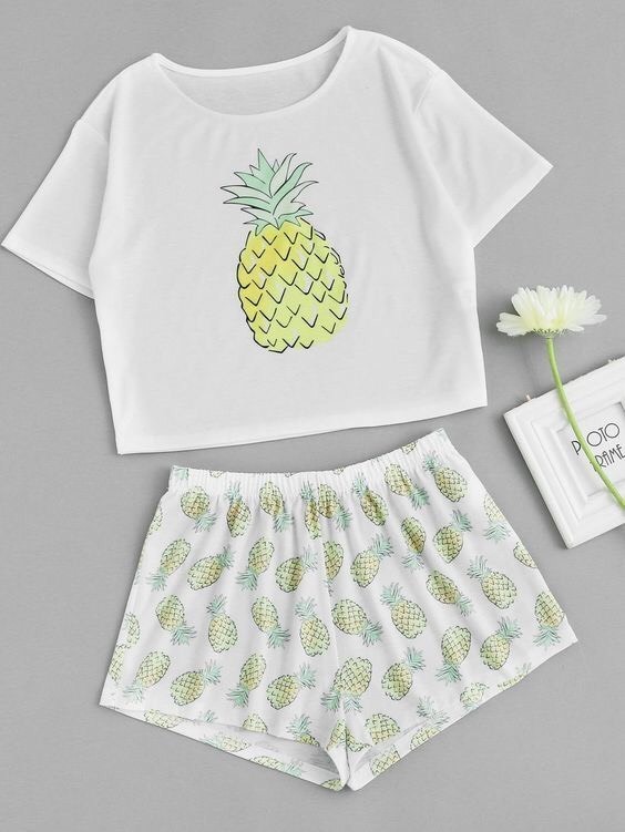 Moda Pijama de piña 🍍 