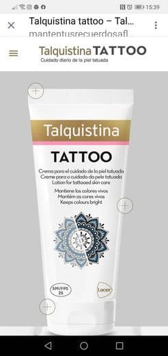 Producto Talquistina tatoo