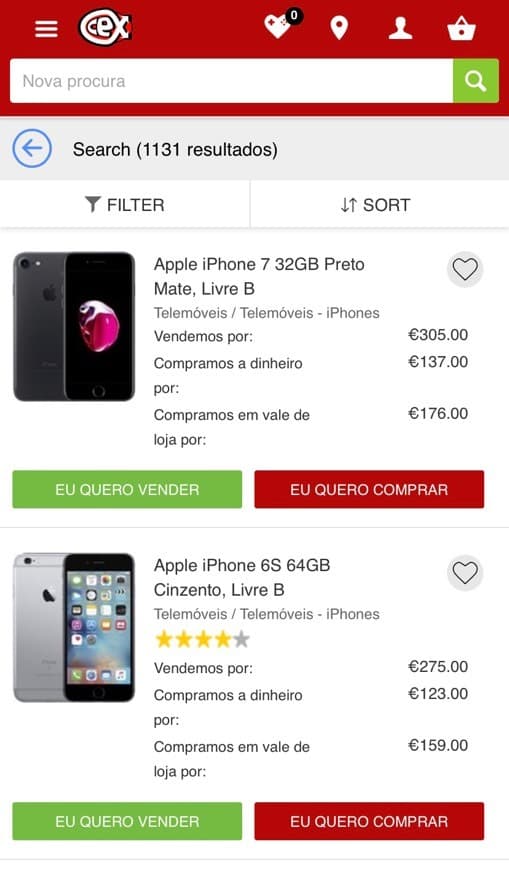 Product Cex- webuy