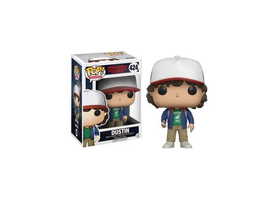 Game Funko Pop!- Stranger Things Dustin Figura de Vinilo,, Estándar