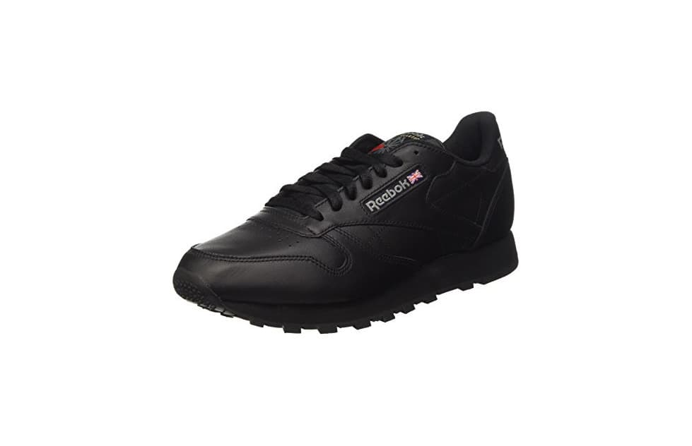 Fashion Reebok Classic Leather - Zapatillas de cuero para hombre, color negro