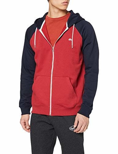 Fitness Quiksilver Everyday Sudadera con Capucha, Hombre, Rojo