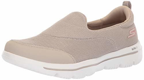 Moda Skechers Women's Go Walk Evolution Ultra-Reach Slip On Trainers, Beige