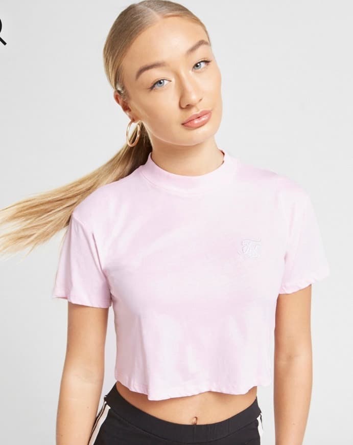 Fashion Sik Silk T-Shirt Crop 