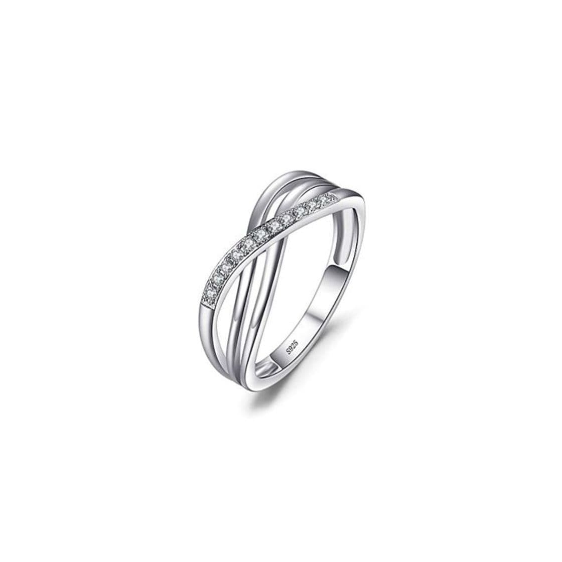 Producto JewelryPalace Anillo Infinito de Compromiso Boda Promesa Aniversario Plata de ley 925 Tamaño 14