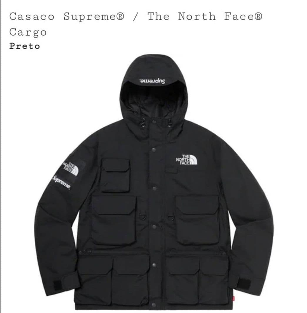 Fashion Casaco da Supreme com a The North Face