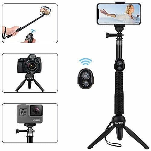 Home Alfort Palo Selfie, Selfie Stick Bluetooth Trípode Portátil con Control Remoto per