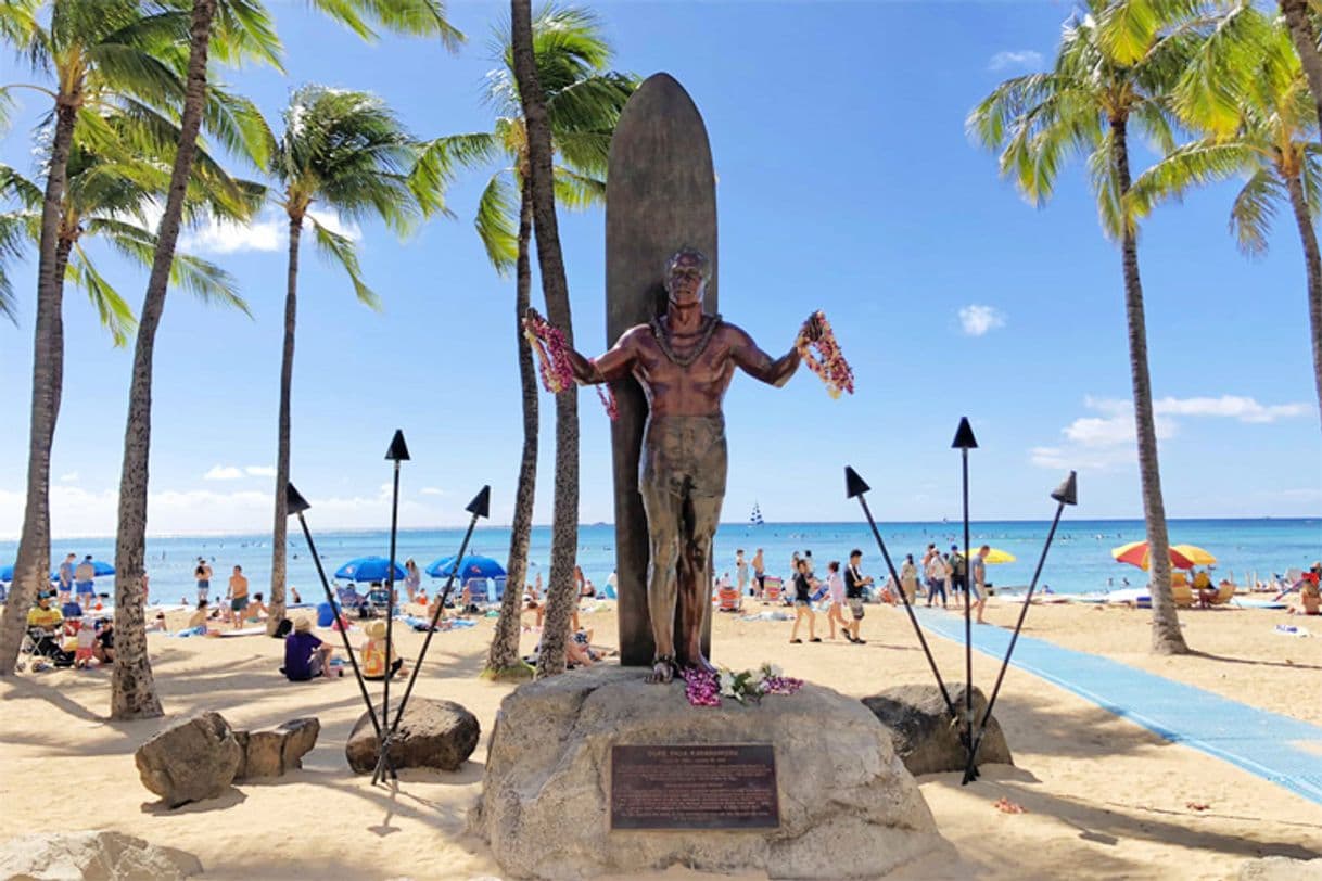 Lugar Duke Paoa Kahanamoku Statue