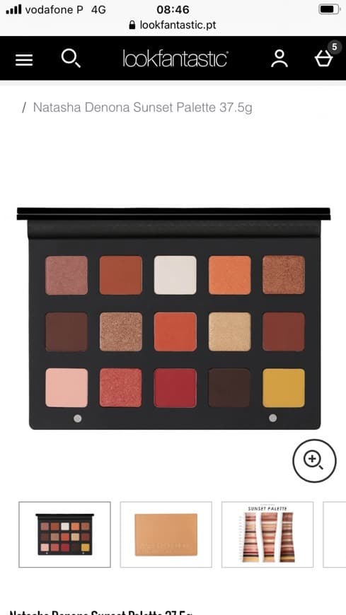 Moda Natasha Denona Sunset Pallete