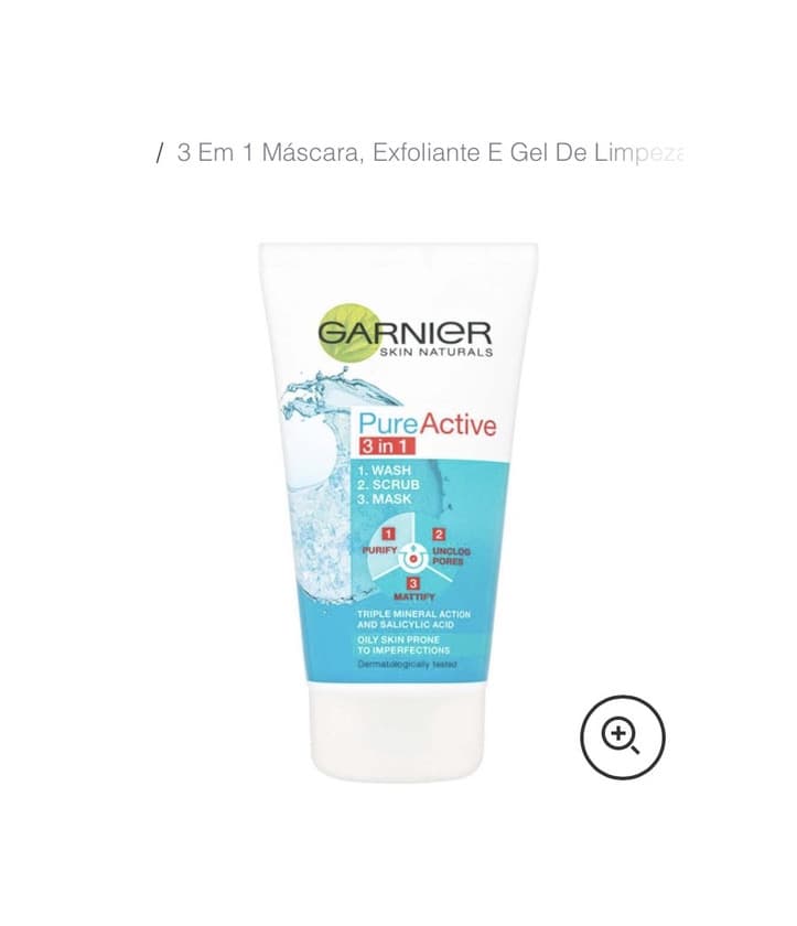 Producto Máscara esfoliante Garnier