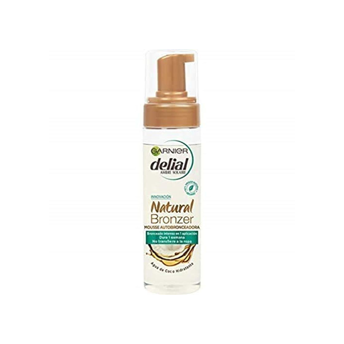 Product Garnier Delial Natural Bronzer Mousse Autobronceadora con Agua de Coco Hidratante