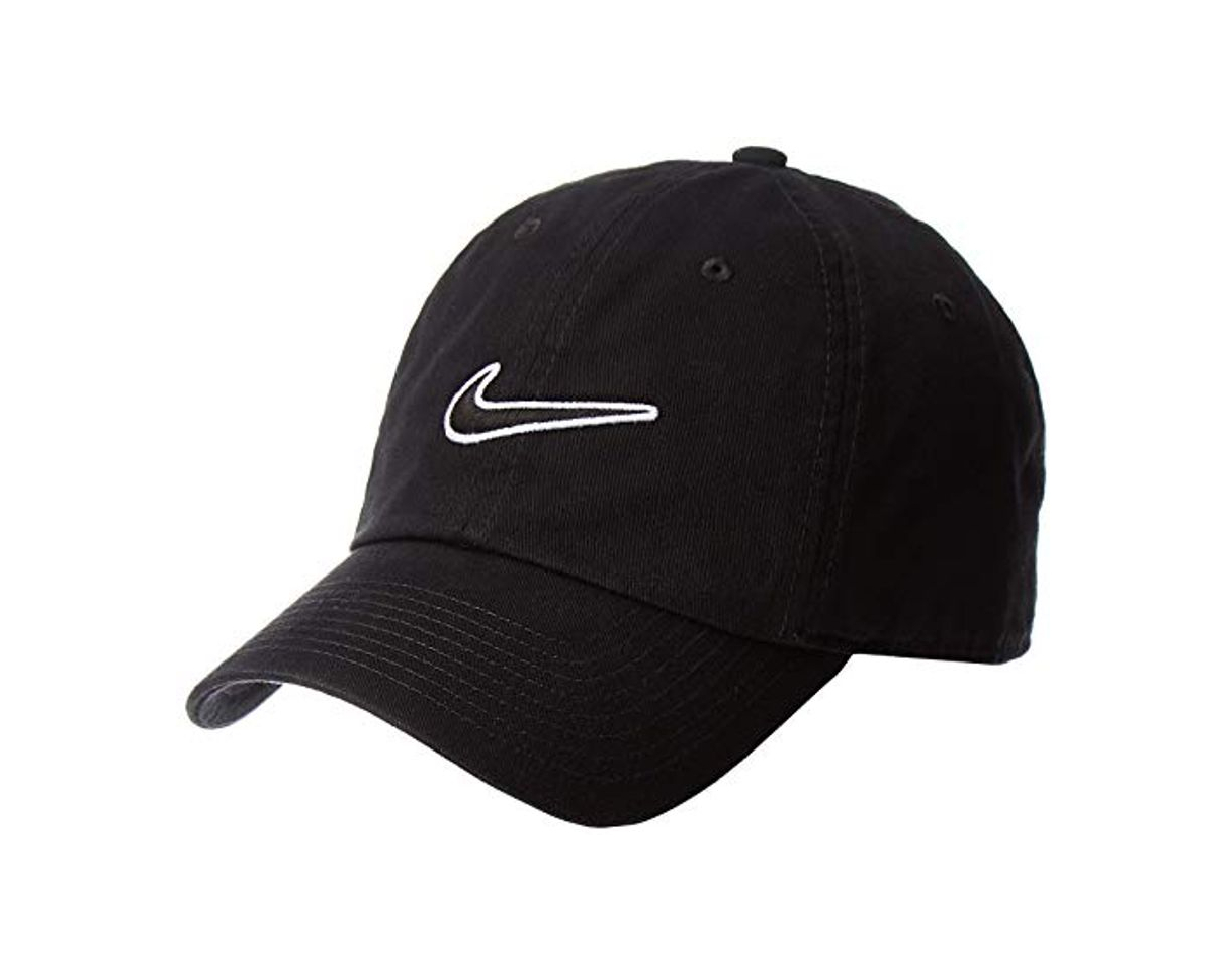 Fitness Nike Heritage 86 Essential Swoosh Gorra Regulable, Unisex Adulto, Negro