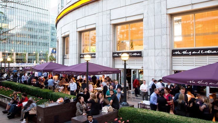 Restaurantes Slug & Lettuce Canary Wharf