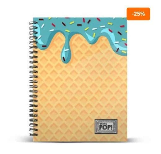 Fashion Caderno a40 30 cm  Oh My Pop Cream 