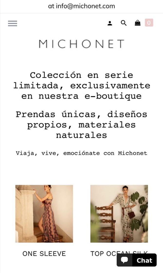 Moda MICHONET | Diseños de moda. Ropa con la que sentirte especial.