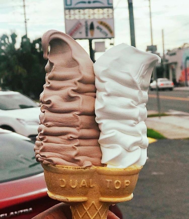 Fashion double ice cream