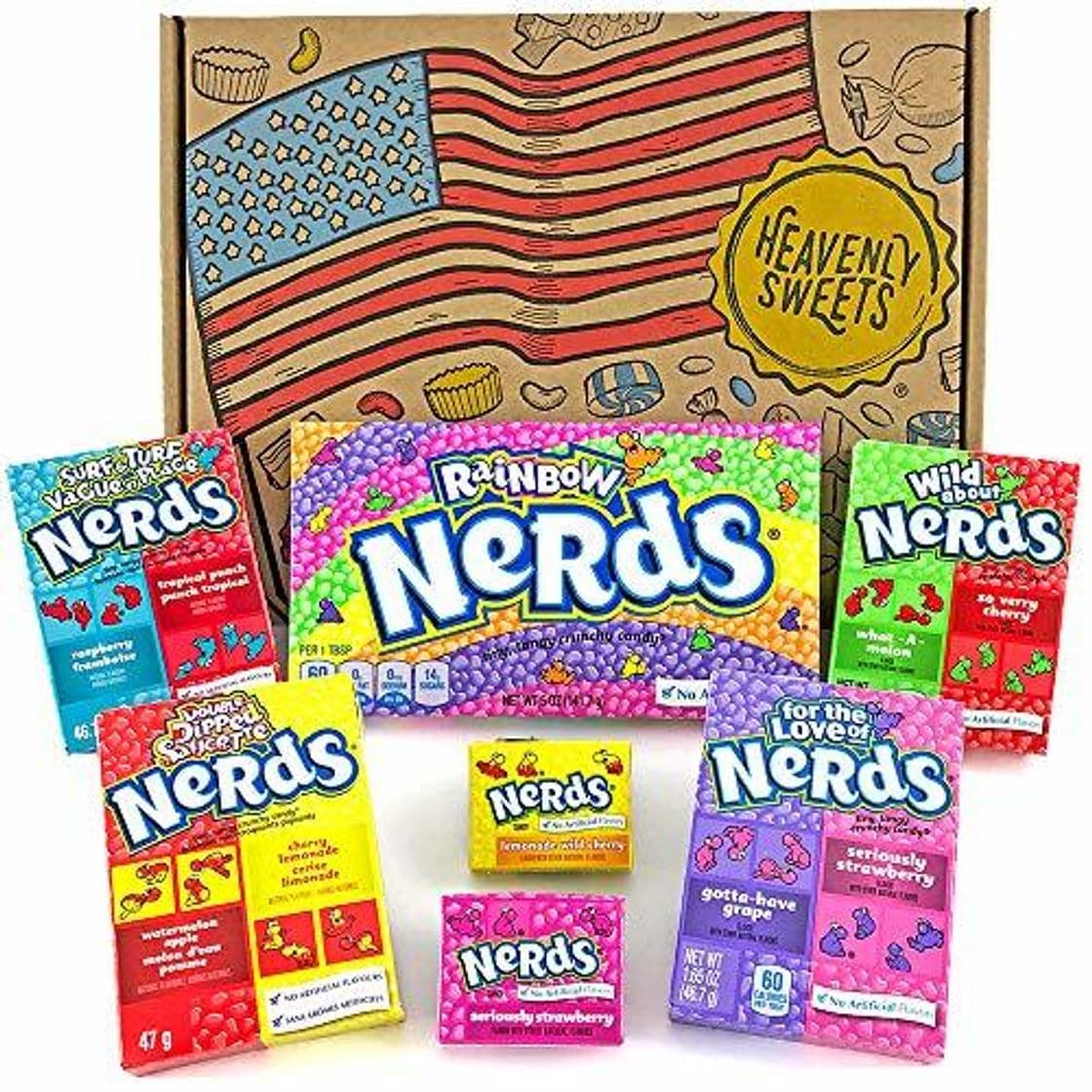 Producto Mini Cesta Americana caramelos Wonka Nerds