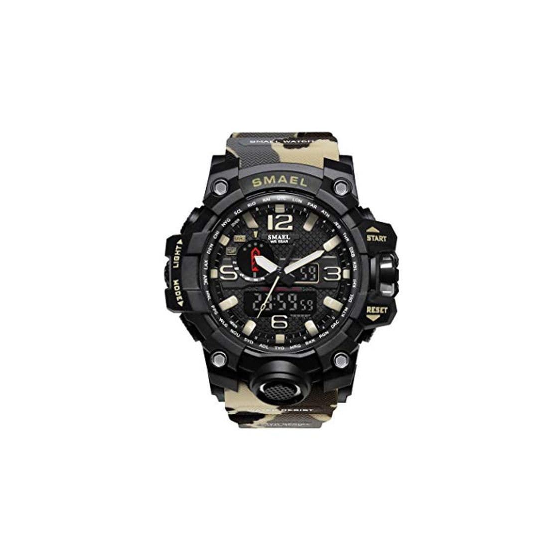 Product Hombre Relojes, L'ananas Al Aire Libre Deportes Multifuncional Camuflaje Militar LED Relojes