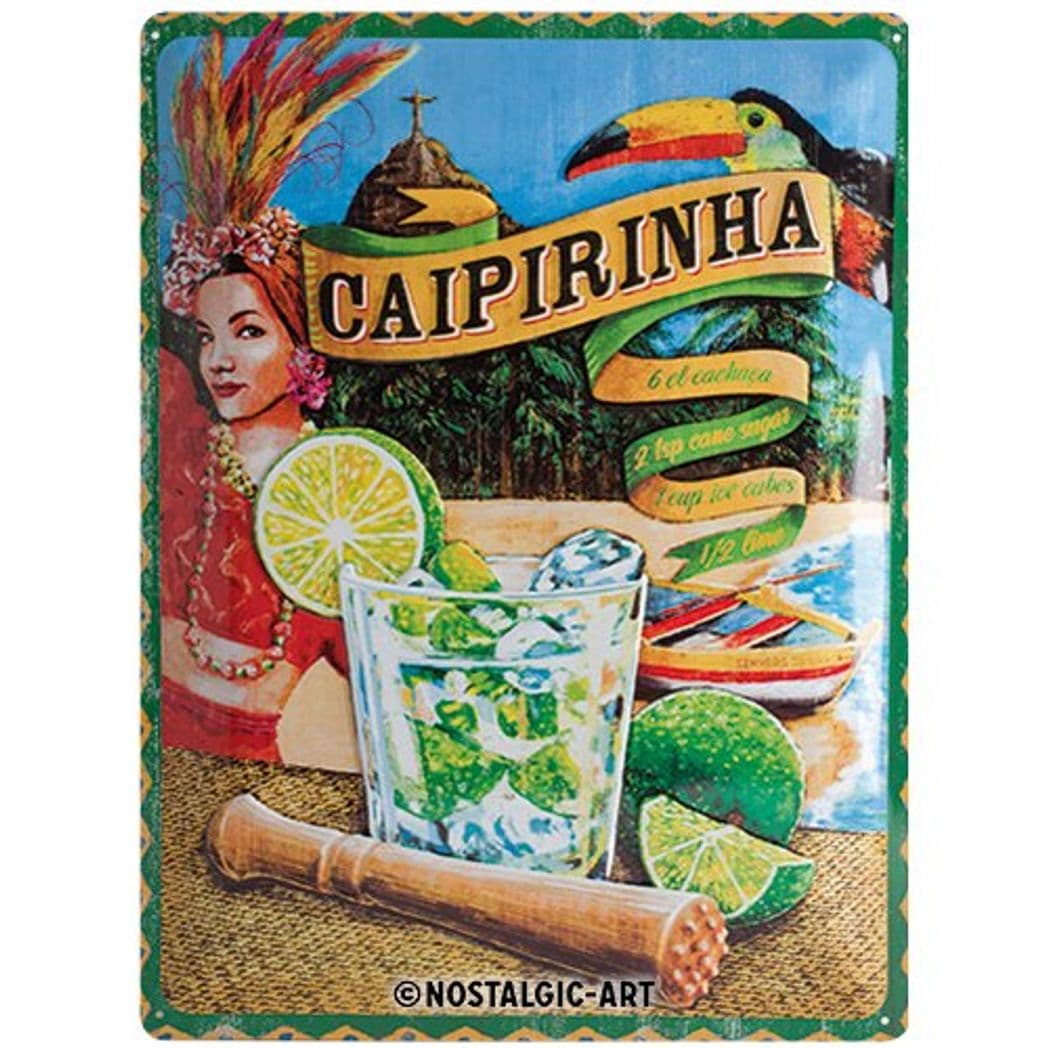 Product Nostalgic-Art Caipirinha Placa Decorativa