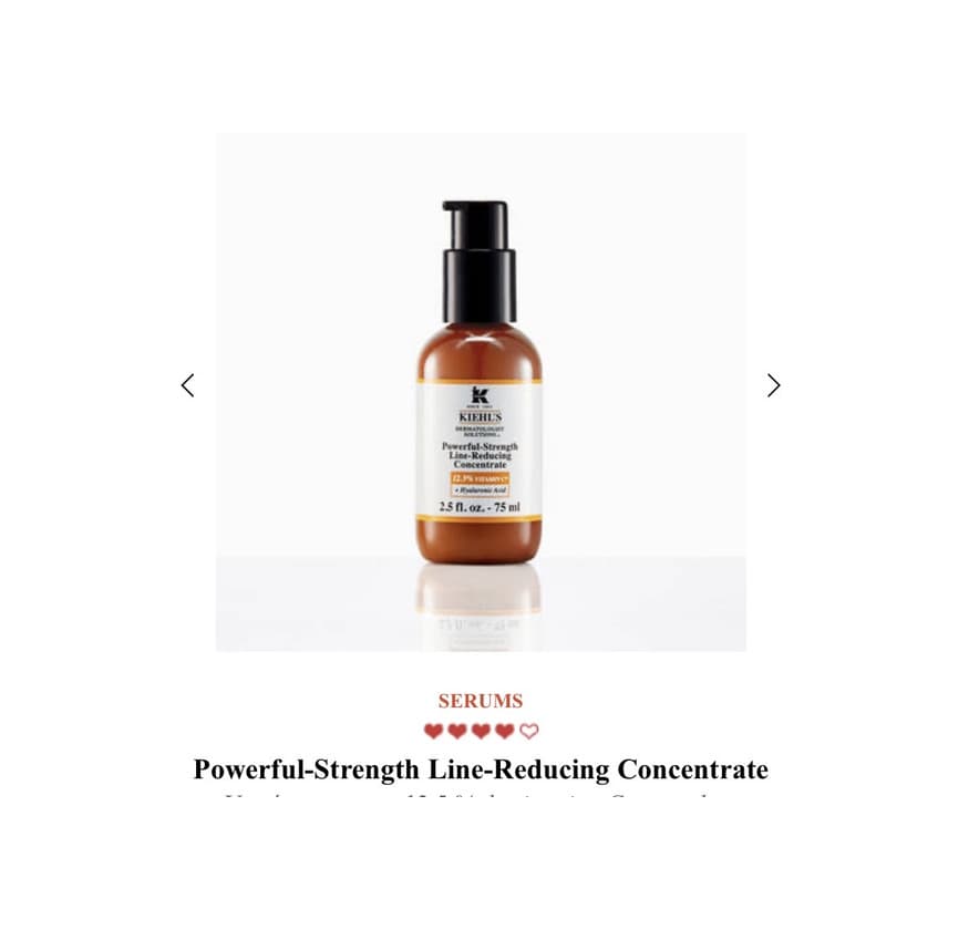 Product Kiehl’s Powerful-Strength Line-Reducing Concentrate